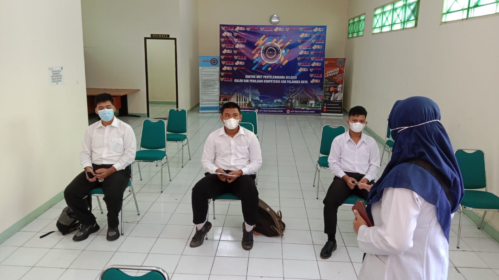 UPT Meteorologi Tjilik Riwut bersinergi bersama BKN Palangka Raya mengawal Pejuang STMKG dalam SKB PTB 2022