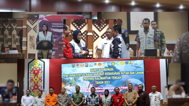 BMKG Menghadiri Rapat Koordinasi Penetapan Status Siaga Darurat Kebakaran Hutan dan Lahan Provinsi Kalimantan Tengah Tahun 2023 